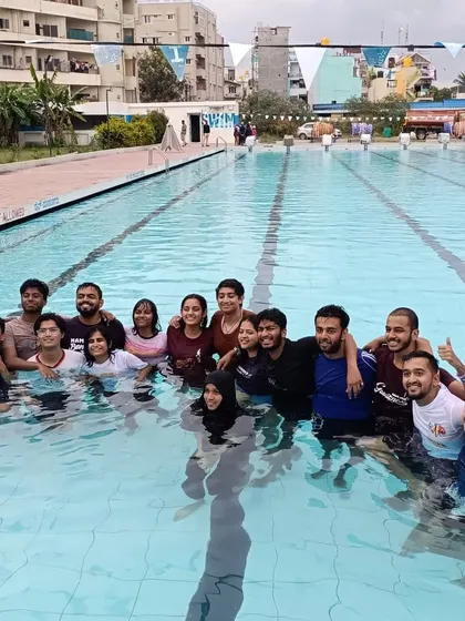 Swimming is better with friends! We love hosting groups and seeing our community come together. Grab your crew and make a splash at one of our pools for a fun and healthy group activity.