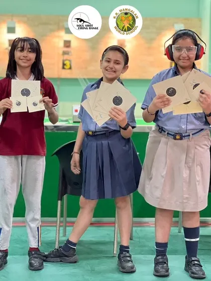 Kickstart your child's shooting career with me. These students are learning valuable skills like concentration and patience, which benefit them both in the sport and in their studies.