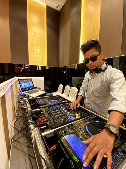 My setup for a Mehandi and Sangeet event at Sahara Star, Mumbai. I'm ready to handle back-to-back events with seamless transitions.