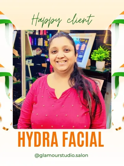 This client's joyful expression and radiant skin after her Hydra Facial are what we strive for.