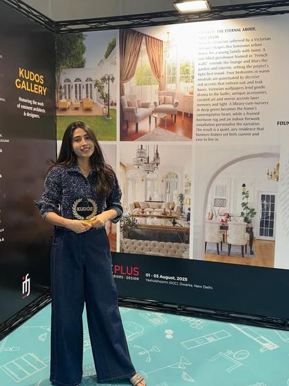 We were deeply honored to receive this recognition and award from Index Plus Fairs for our contribution to design.