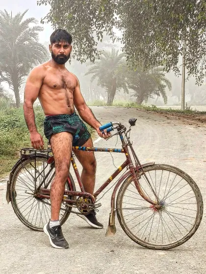 You don't need a fancy gym to build a strong body. Your dedication is the only equipment you need. Here I am in my village, proving that fitness is a mindset, not a location.