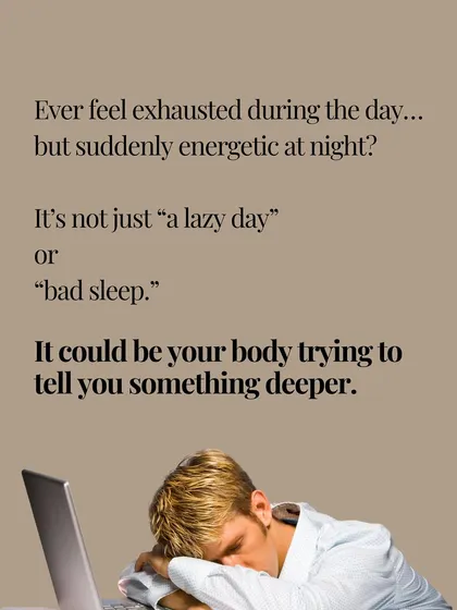 Feeling exhausted during the day but wired at night? This isn't just a "lazy day." It could be your body signaling a deeper hormonal imbalance.