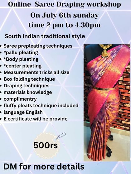 An E-certificate is provided for students who complete the workshop, which is useful for those starting a professional service.