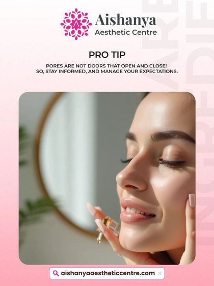 Here's a pro tip I always share with my clients: pores are not doors, they don't open and close. Understanding this helps manage expectations for treatments, which aim to minimize their appearance, not eliminate them.