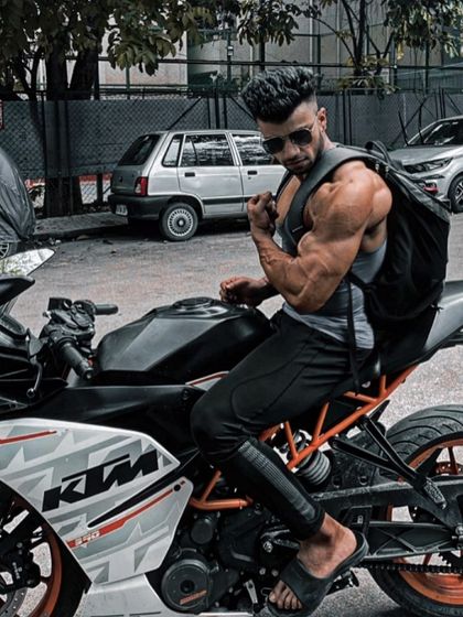 Adrenaline pumper. A shot with my bike, combining the fitness lifestyle with a passion for speed and power.