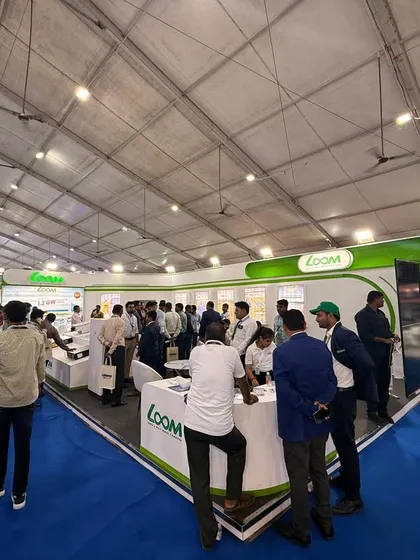 The view from across the aisle shows the significant presence and draw of my booth at the REV Solar Expo.