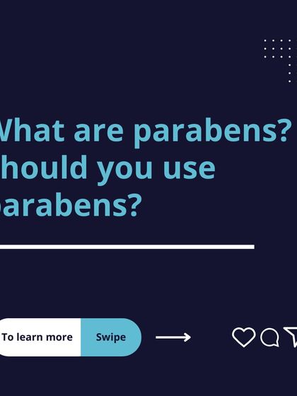 A simple question: What are parabens and should you use them? I encourage you to swipe through the full post to learn more and make an informed decision about your skincare.