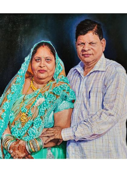 This portrait of my grandparents was the first time I truly understood the power of painting memories. It wasn't just about painting from a photo; it was about capturing a lifetime of love and family history on canvas.