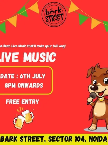 Bark to the Beat! Another one of our popular live music nights with free entry for a tail-wagging good time.