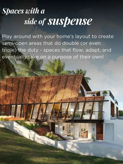 Another design tip from our #LearnWithJMA series. We believe in creating spaces with a side of suspense, using semi-open areas that do double duty and take on a purpose of their own.