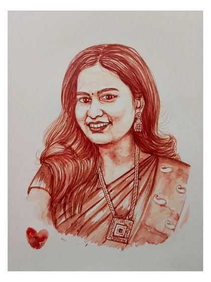 Sharan Ediga - Custom Portrait Art Blood Portraits: Your Story in Art photo 89