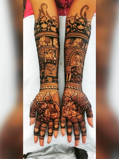 Shaik Tabassum - Destination Wedding Mehendi Storytelling Mehendi: Your Love Story on Your Hands photo 31
