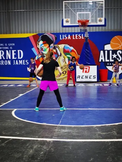 We are passionate about building the next generation of players. Here, our coach works with our U10 girls and lil-hoops group on essential ball-handling drills, building coordination and confidence from a young age.
