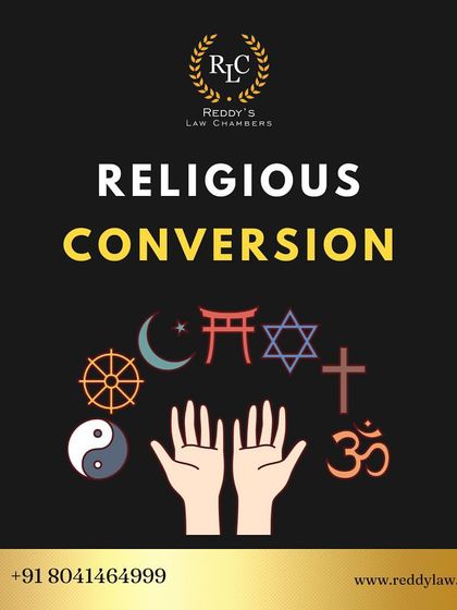 An infographic on religious conversion, setting the context for a detailed explanation of the legal framework in India.