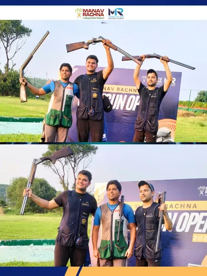 The victorious moments from our Shotgun Open. The top three finalists celebrate on the podium, showcasing the culmination of skill, nerve, and grit.