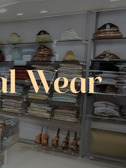 Here you can see the shelves in my store stocked with accessories like turbans (safa) and stoles. I ensure you can get a complete, head-to-toe look all in one place.