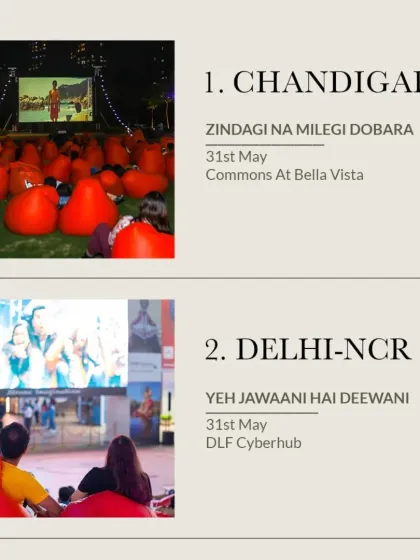 Our weekend lineup for Chandigarh and Delhi-NCR, featuring two all-time Bollywood favorites.