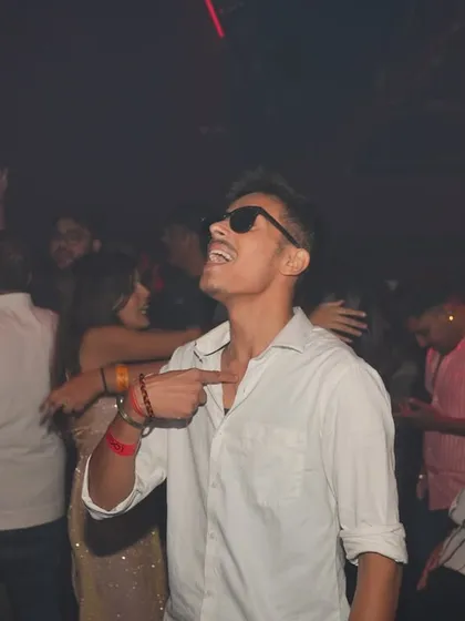 A guest dancing with pure abandon at Loop Ranchi. This is the freedom I want people to feel.