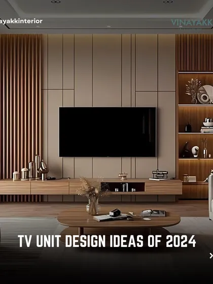 A showcase of TV unit design ideas for 2024. This collection features a variety of styles, from minimalist floating consoles to full wall units with integrated storage.