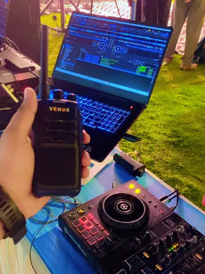 Wedding control activated. Beyond the club, I bring precision and a personalized touch to private events like weddings and sangeets, managing the flow of the entire evening from the DJ console.