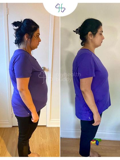 This client lost 10 kgs in just 12 weeks by eating home-cooked meals that her family also ate. She learned to track her calories and protein, turning a diet into a sustainable lifestyle.