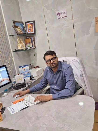 A view of my office where I spend time consulting with patients and planning their personalized hair restoration treatments.