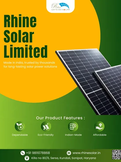 Go green, go Indian with my dependable, eco-friendly, and affordable solar solutions. Made in India and trusted by thousands, my panels power your future sustainably.