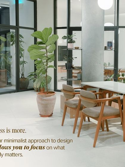 Less is more. Our minimalist design, with its clean open spaces and simple furniture, allows you to focus on what truly matters.