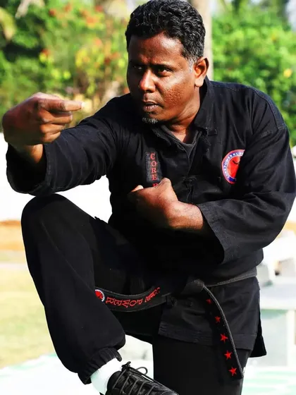 This is the focus I bring to every class and the same intensity I teach my students to find within themselves. In this stance, I am ready to guide you through your martial arts and fitness journey.