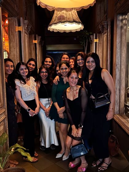 The SRA family! A group photo from one of our community get-togethers, where we celebrate our hard work and enjoy each other's company.