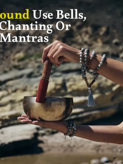 Sound can also cleanse your crystals. The vibrations from bells, chanting, or a singing bowl can break up negative energy patterns and restore your crystals to their pure state.