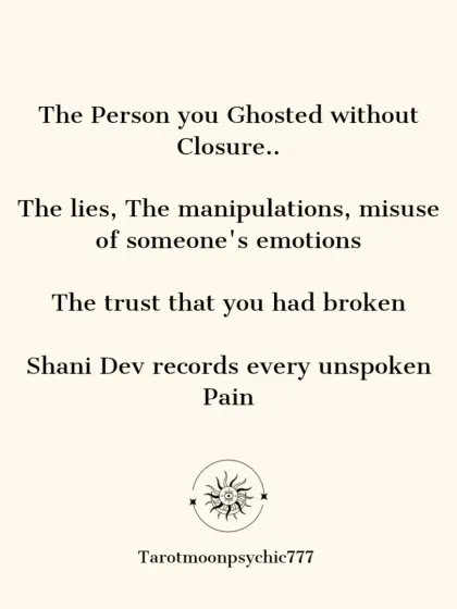 Shani Dev records every unspoken pain. The person you ghosted, the lies you told, the trust you broke. Nothing escapes the eyes of the great karmic teacher.