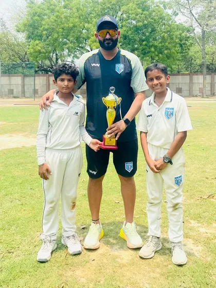 With the Man of the Series and the Best Batsman of the tournament. Nurturing young talent is my passion.