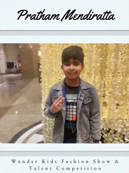 Welcome, Pratham Mendiratta. He's already looking cool and confident, ready for the event.