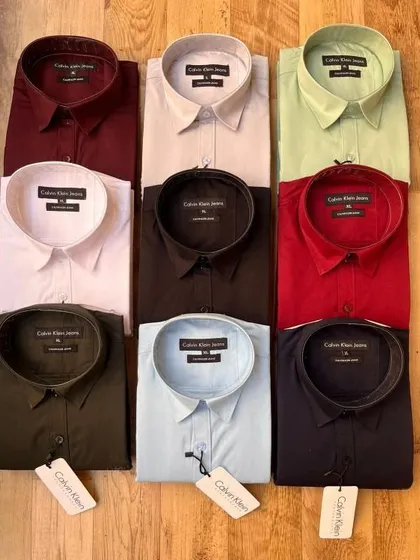 I stock a wide variety of high-quality cotton shirts from brands like Calvin Klein to include in your hampers. Here are some of the color options available.