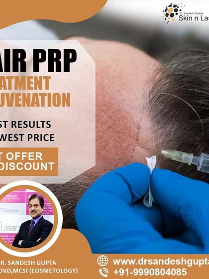 I offer hair PRP treatment rejuvenation with a special discount. It is an excellent and affordable option for those looking to improve hair density and even treat acne scars on the face.