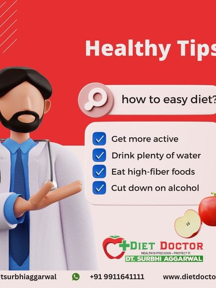 Making your diet easy and sustainable involves a few key habits. I advise clients to get more active, drink plenty of water, eat high-fiber foods, and cut down on alcohol.