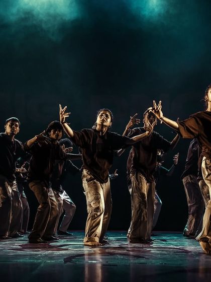 A powerful moment of contemporary dance from one of our stage showcases. Our training covers a wide range of styles, focusing on expression and technique.