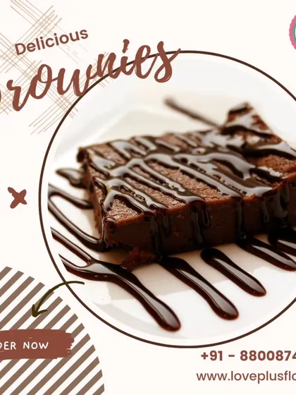 A classic for a reason. This is my delicious fudgy brownie, drizzled with extra chocolate sauce. It’s rich, moist, and intensely chocolatey, perfect for an afternoon treat or as part of a custom dessert box.