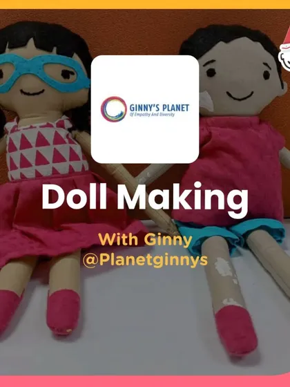 A Doll Making workshop with Ginny's Planet, an organization that promotes empathy and diversity. Kids get to create their own dolls and learn that being different is okay.