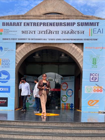 Attending the Bharat Entrepreneurship Summit. I believe in connecting with leaders and innovators to spread the message of workplace wellness and its importance in a thriving business ecosystem.