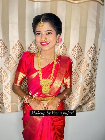 Veena Pujari - Bridal Makeup and Hairstyling South Indian Muhoortham Brides photo 34
