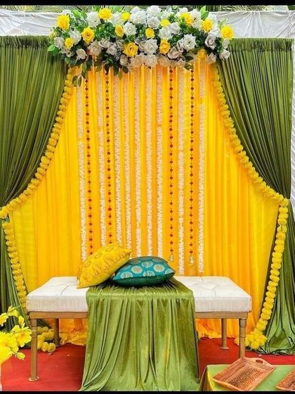 Virgeca Events - Event Decoration & Planning Vibrant Haldi & Mehendi Decor photo 7
