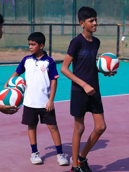 More young athletes from our summer camp, learning the fundamentals and making new friends.