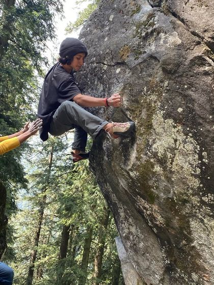 A moment of precision and control on the rock. Every climb is a series of small, calculated movements, and we help you refine that technique.