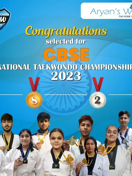 Our talented team of students selected for the CBSE National Taekwondo Championship. The future of our academy is bright.