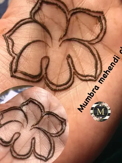 The first step to creating a hibiscus flower is getting the petal shapes right.