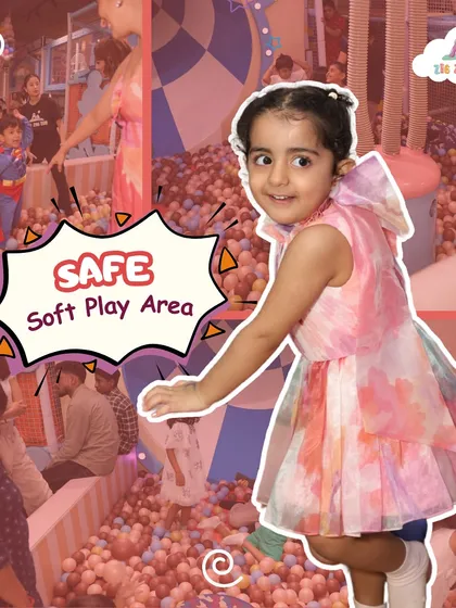 Your child's safety is our top priority. Our soft play area is fully padded and designed for safe, worry-free fun, so your little ones can jump, climb, and explore with complete freedom.