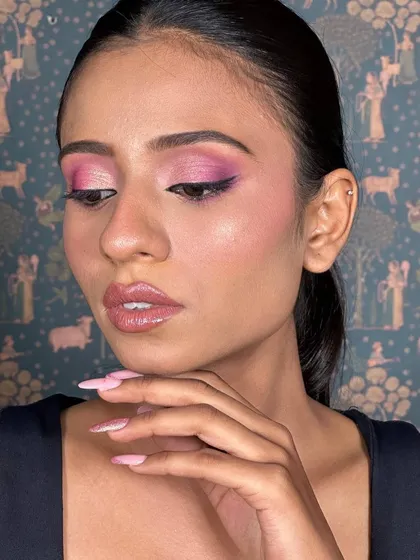 The final look is fresh, modern, and glamorous. Perfect for a pageant, wedding event, or a night out.